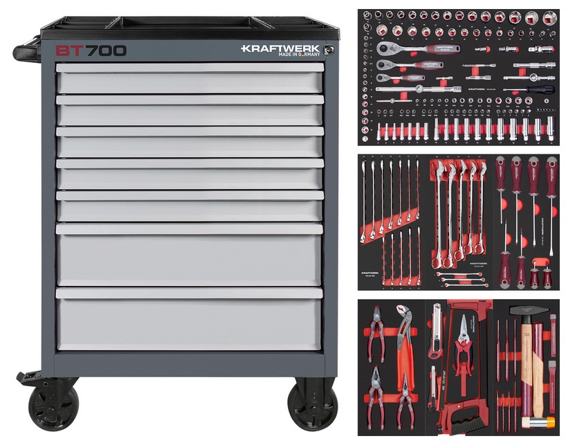 Servante d'atelier BT700 7 tiroirs 189 pcs Kraftwerk 102.381.817