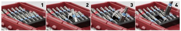 Boîte d'embouts et de forets Profi Impact 1/4", 32 pcs Kraftwerk KW306.378.007 – Image 4