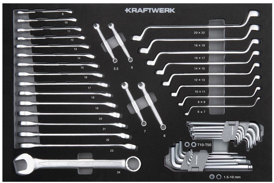 BT LINE Servante d'atelier BT700s, 7 tiroirs, 194 pcs Kraftwerk KW102.107.BLK1 – Image 4