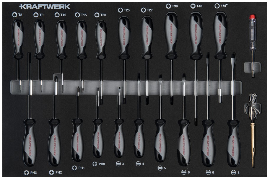 BT LINE Servante d'atelier BT700s, 7 tiroirs, 194 pcs Kraftwerk KW102.107.BLK1 – Image 5