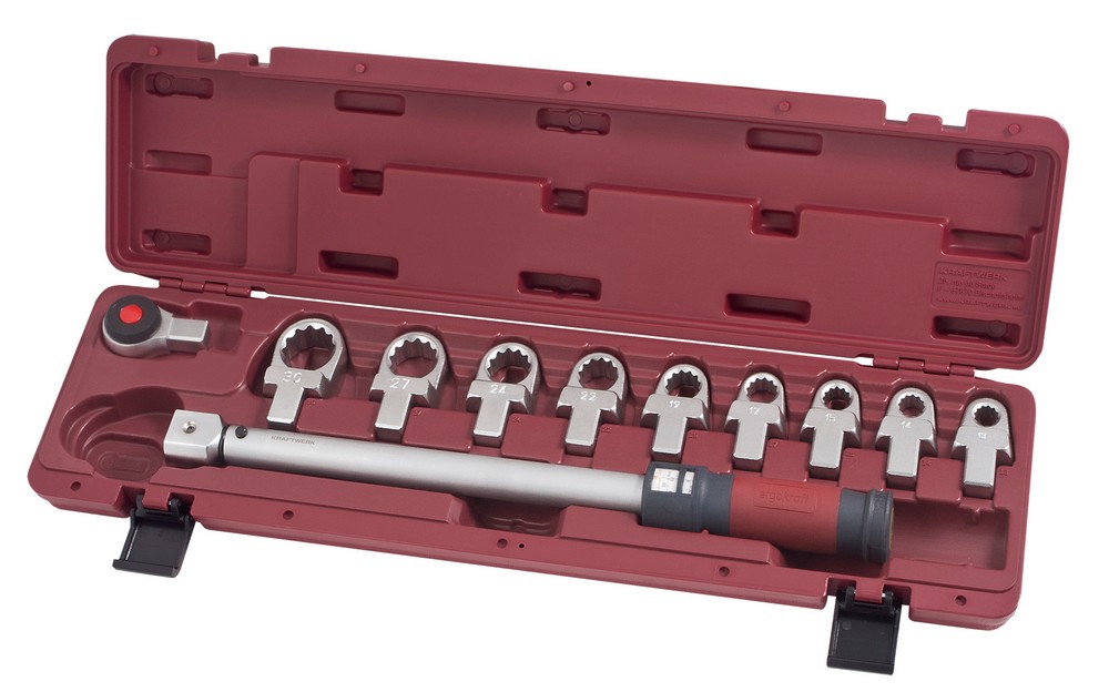 Jeu clé dynamométrique polygonales 1/2"40-200Nm Kraftwerk KW3235RK2