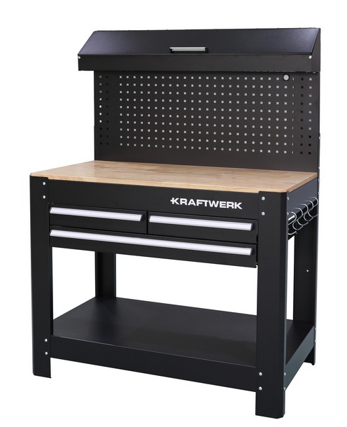 Établi avec 3 tiroirs et 1 meubles hauts Kraftwerk KW104.103.001