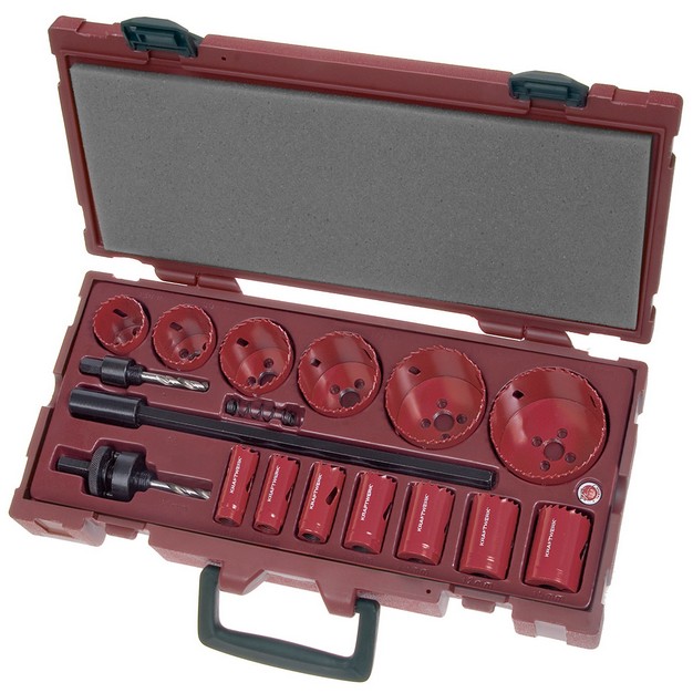 Coffret de scies trépans COMPLETO 16 p. Kraftwerk KW4900-39K