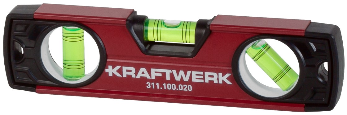 Niveau à bulle torpille magnétique 20 cm, tolérance 1 mm/m KW311.100.020